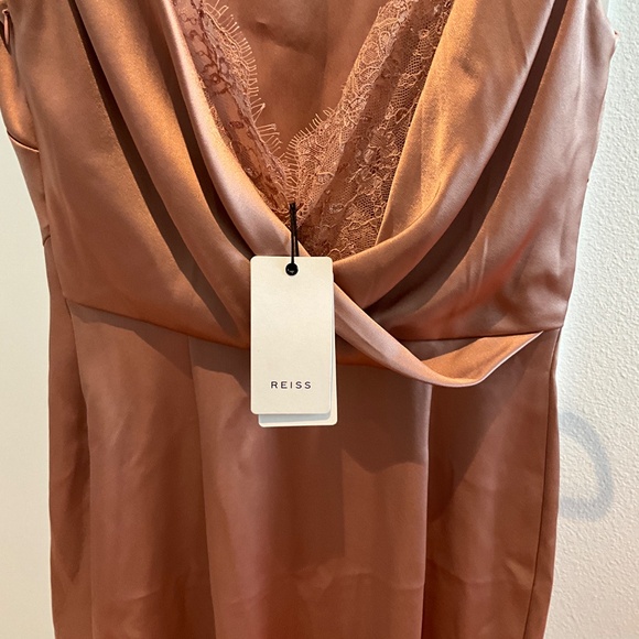 Reiss Serenella Silk Drape Dress - Picture 4 of 6